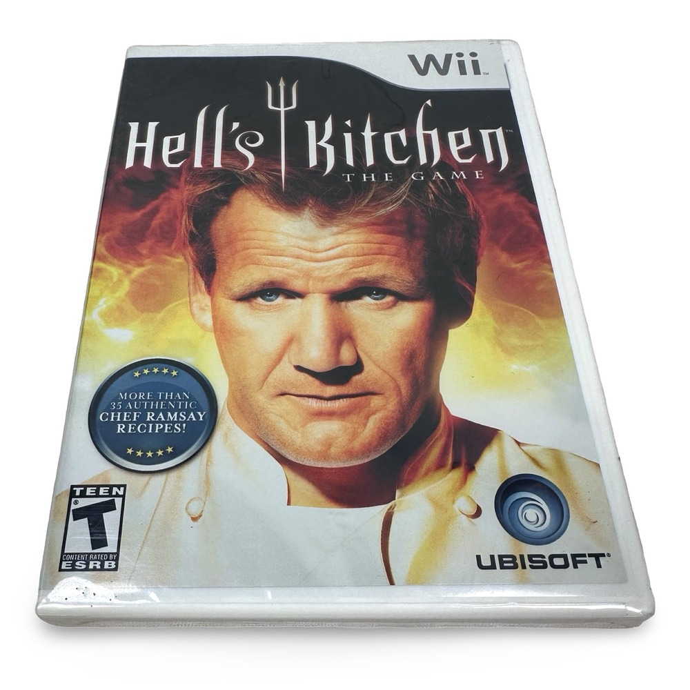 Hell's Kitchen The Game Nintendo Wii Gordon Ramsay Ubisoft New Sealed T Rating